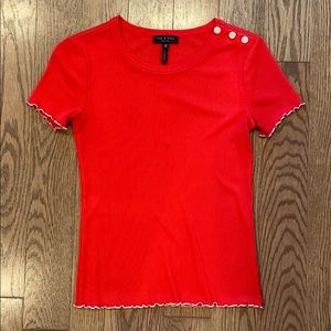 Rag&Bone fitted ribbed shirt